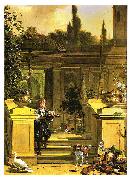HONDECOETER, Melchior d View of a Terrace oil painting